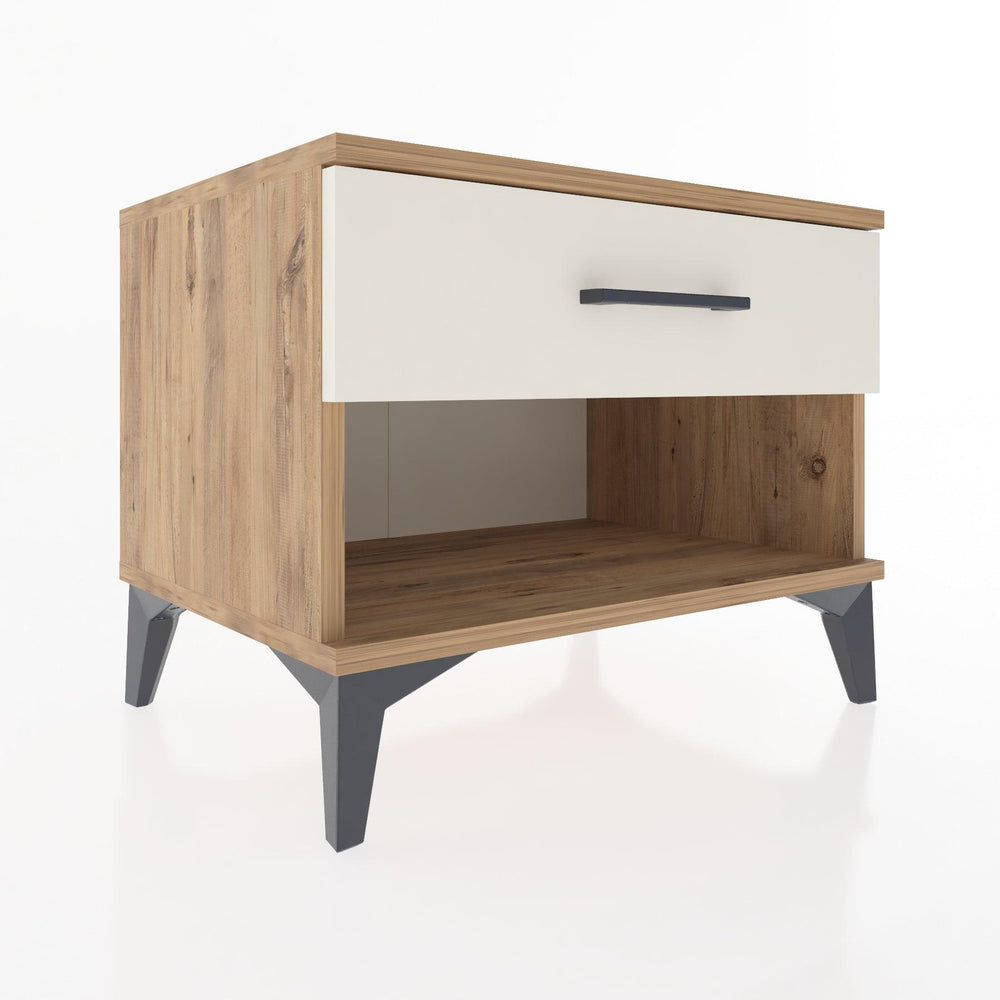 Woodntry Modular Nightstand Pine 60x44x68 cm with Drawers and Shelves CR3-3