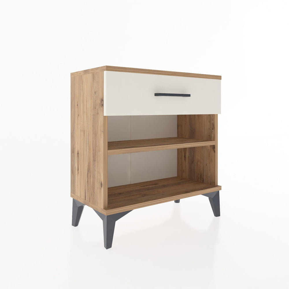 Woodntry Modular Nightstand Pine 60x30x52 cm with Drawers and Shelves CR3-3
