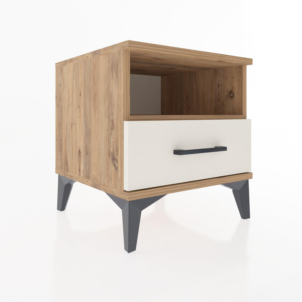 Woodntry Modüler Komodin Çam 44x44x36 cm Çekmeceli ve Raflı CR3-3