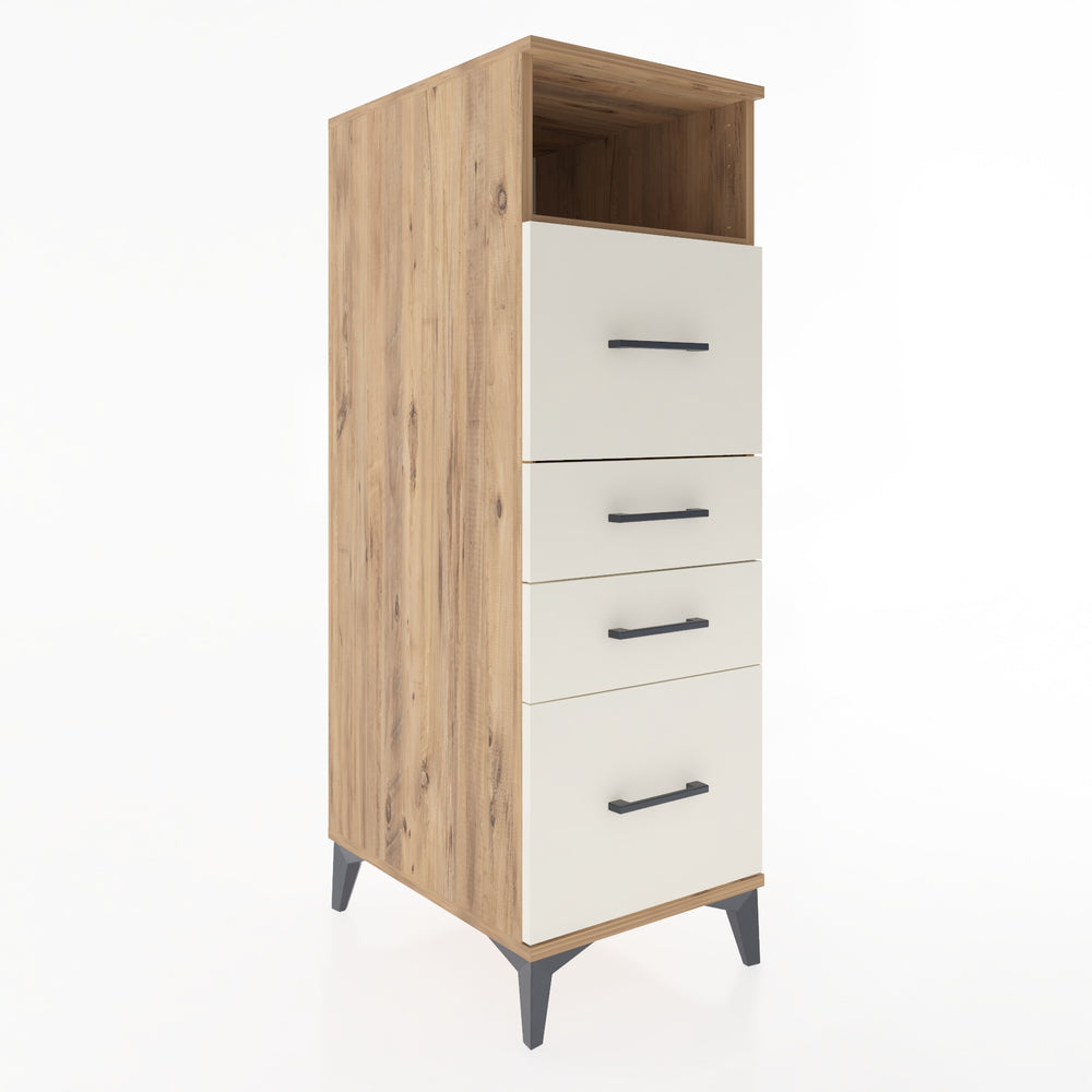 Woodntry Modular Cabinet Pine 44x59x122 cm with Drawers and Shelves CR103-3