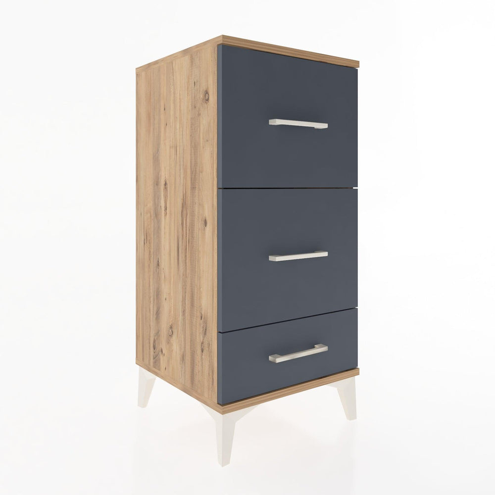 Woodntry Modular Nightstand Pine 44x44x84 cm Drawer C3-3