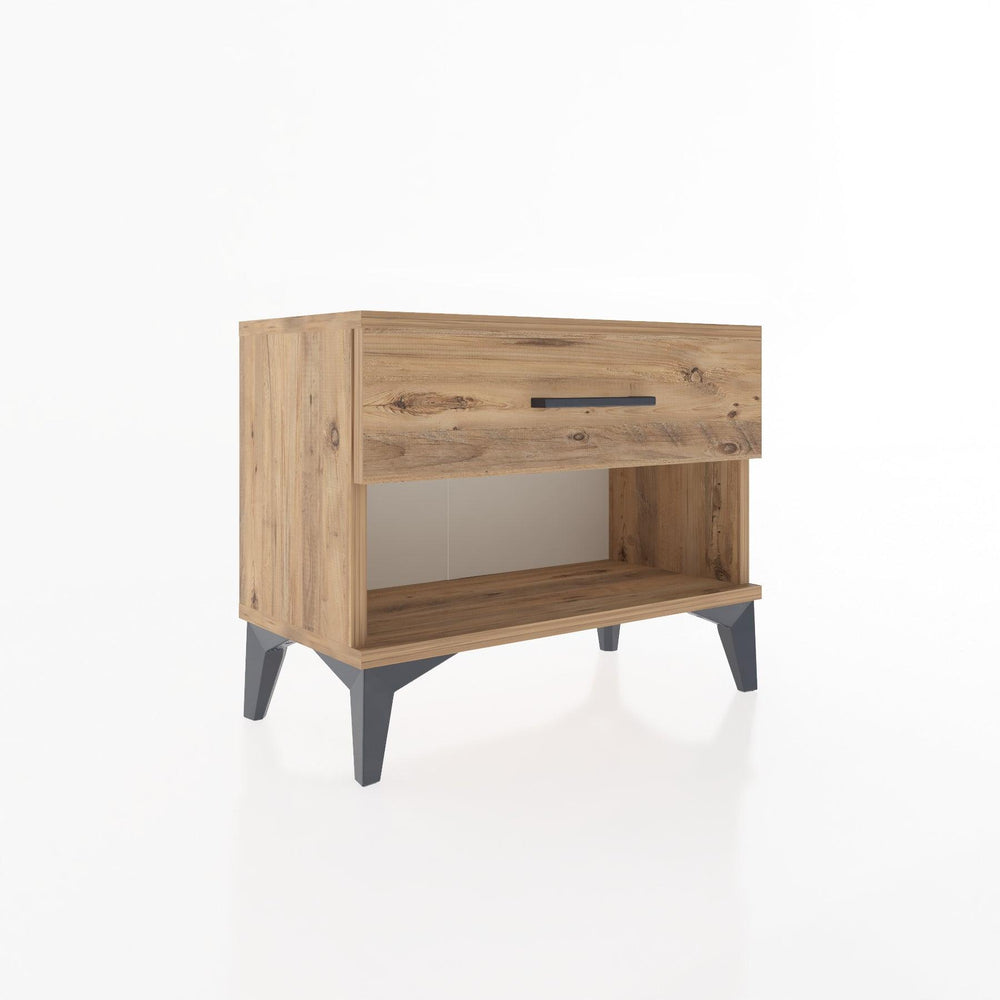 Woodntry Modüler Komodin Çam 60x30x36 cm Çekmeceli ve Raflı CR3-3