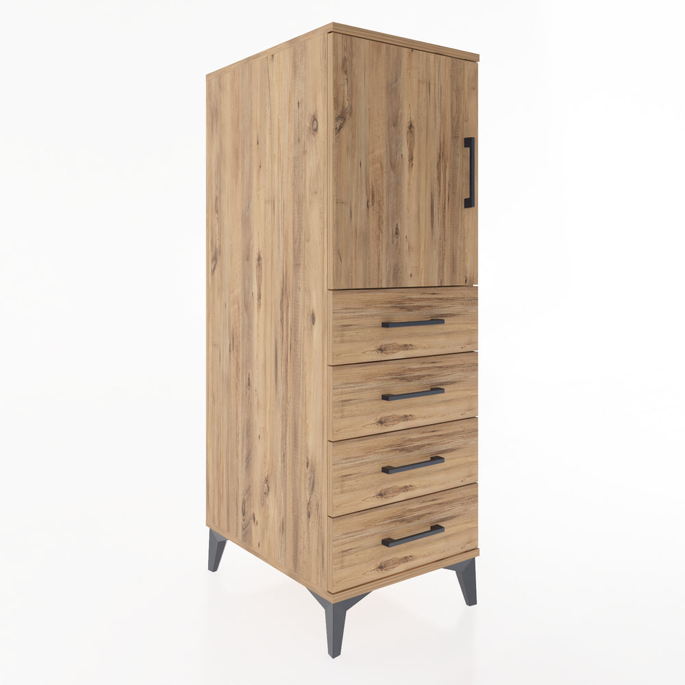 Woodntry Modular Cabinet Pine 44x59x122 cm with Doors and Drawers KC53-3