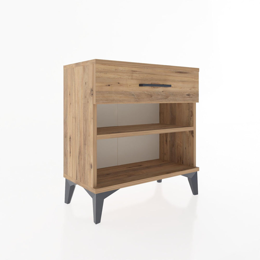 Woodntry Modular Nightstand Pine 60x30x52 cm with Drawers and Shelves CR3-3
