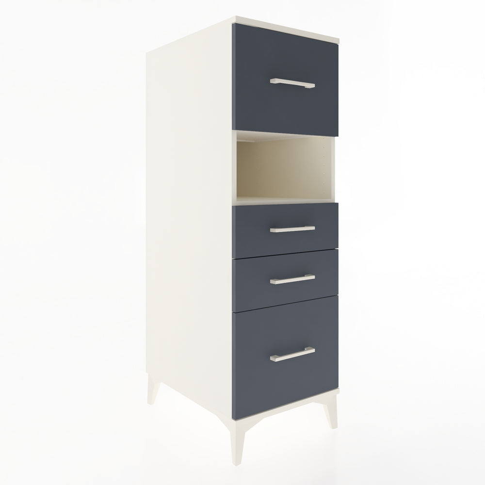 Woodntry Modular Cabinet Moonstone 44x59x122 cm with Drawers and Shelves CR104-1