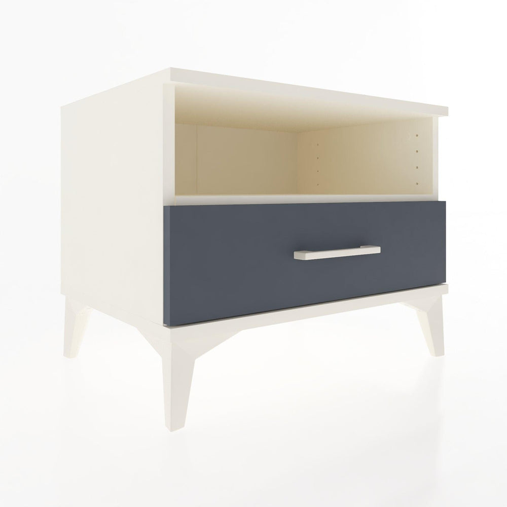 Woodntry Modular Nightstand Moonstone 60x44x68 cm with Drawer and Shelf CR4-1
