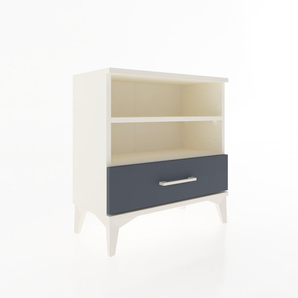 Woodntry Modular Nightstand Moonstone 60x30x52 cm with Drawer and Shelf CR4-1