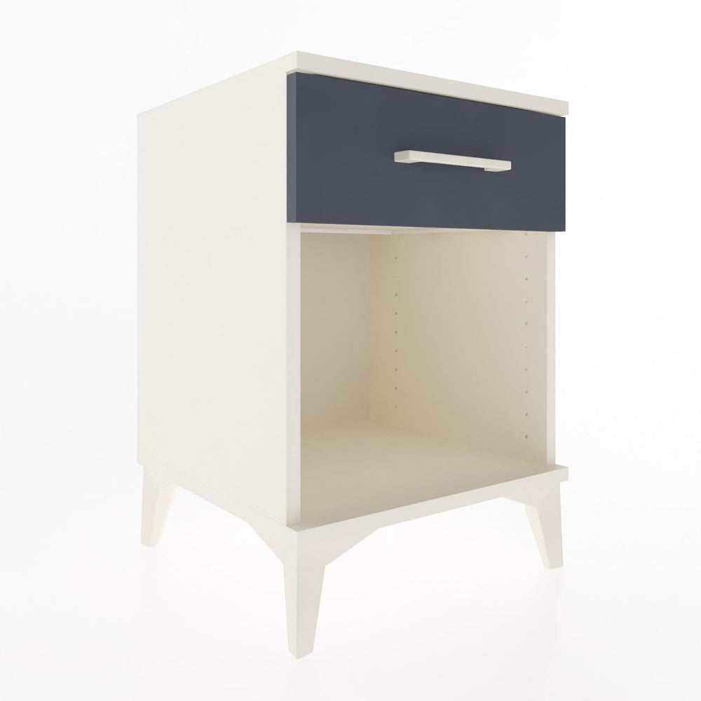 Woodntry Modular Nightstand Moonstone 44x44x52 cm with Drawer and Shelf CR4-1
