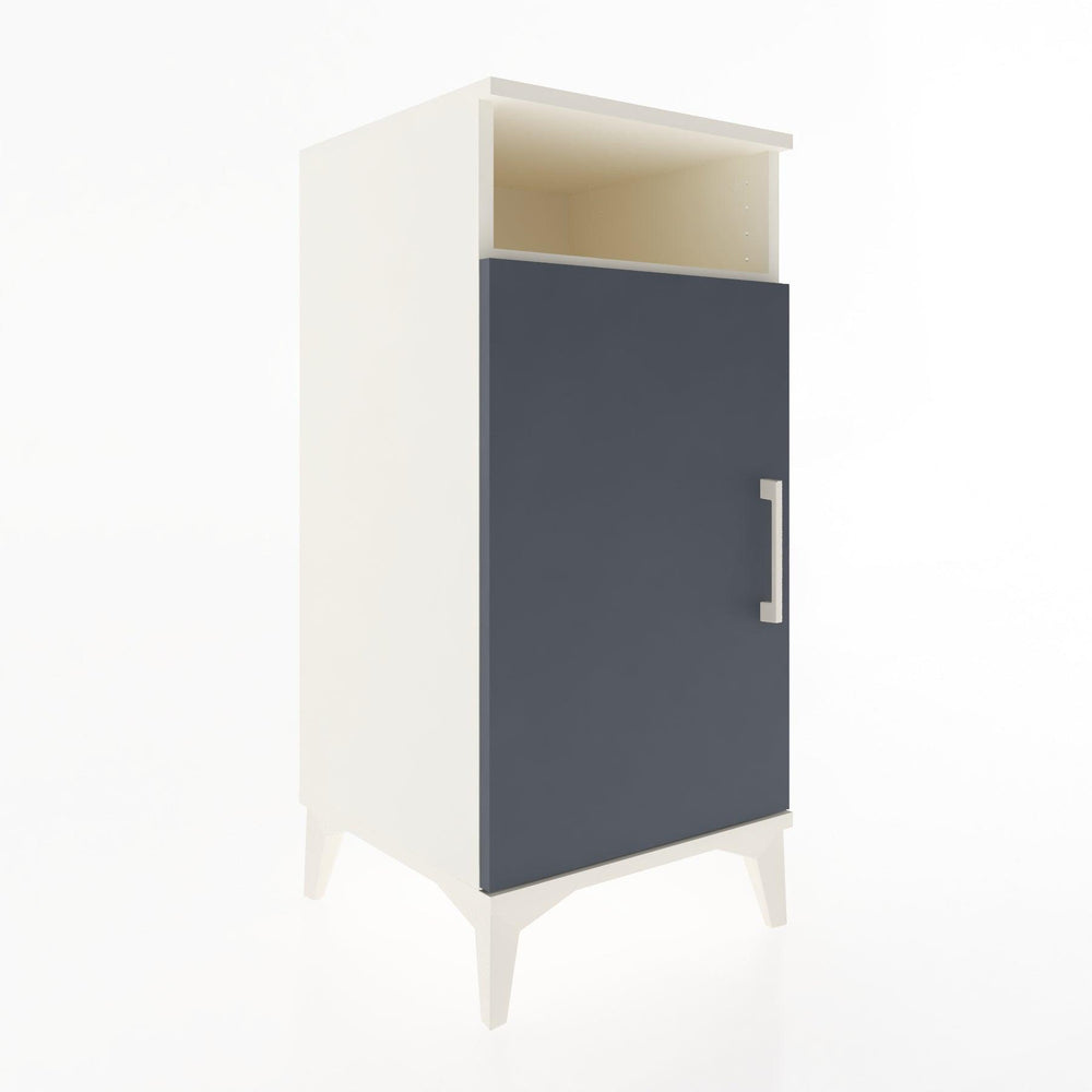 Woodntry Modular Nightstand Moonstone 44x44x84 cm with Cover and Shelf KR26-1