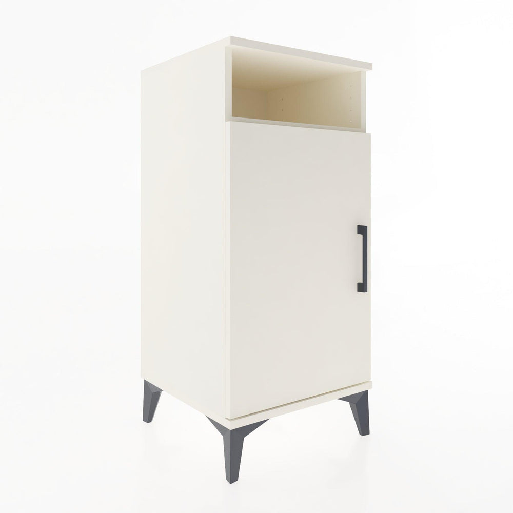 Woodntry Modular Nightstand Moonstone 44x44x84 cm with Cover and Shelf KR26-1