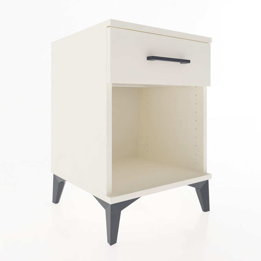Woodntry Modular Nightstand Moonstone 44x44x52 cm with Drawer and Shelf CR4-1