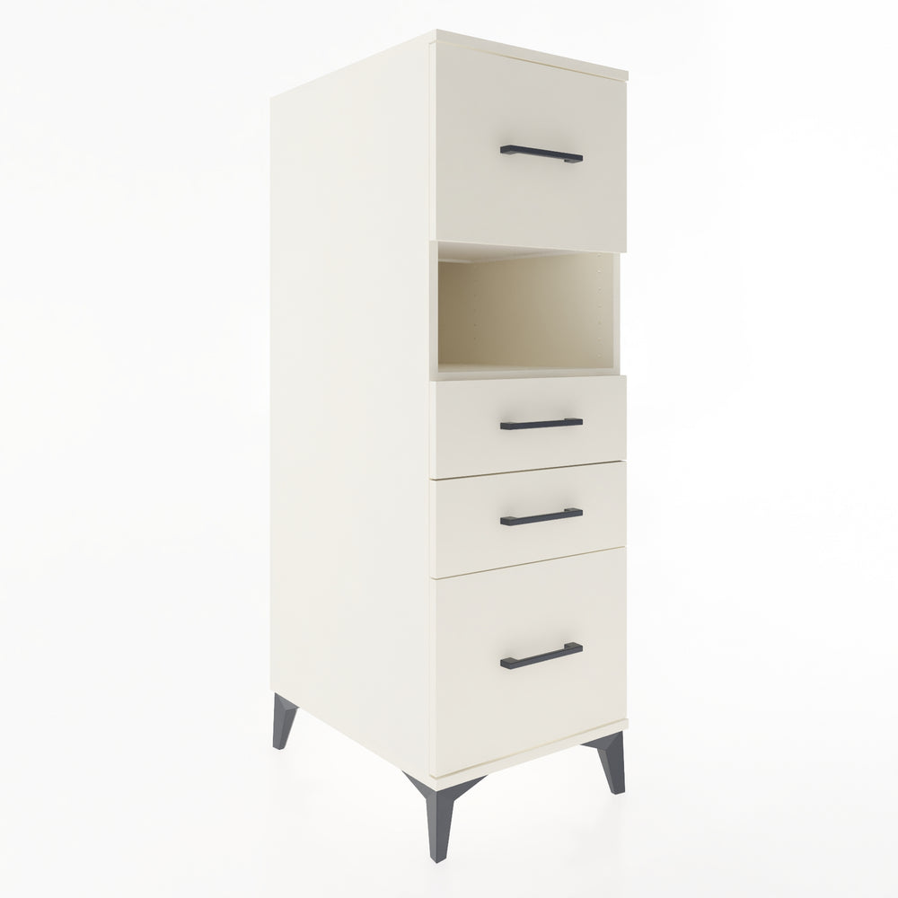 Woodntry Modular Cabinet Moonstone 44x59x122 cm with Drawers and Shelves CR104-1
