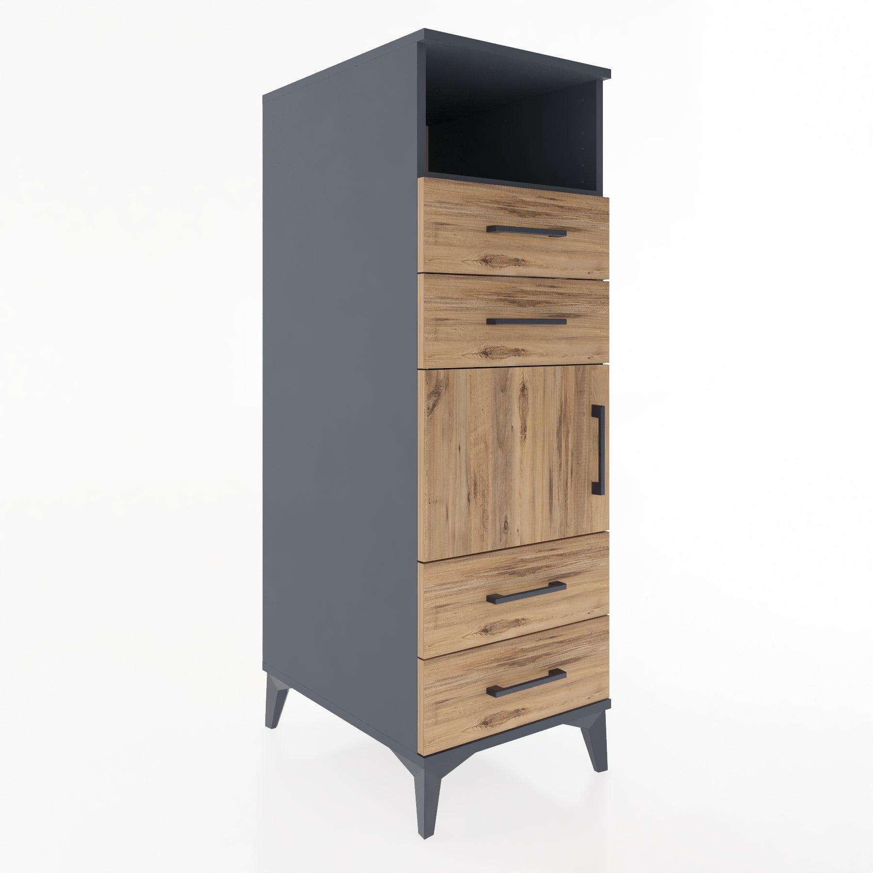 Woodntry Modular Cabinet Anthracite 44x30x122 cm Functional F54-2