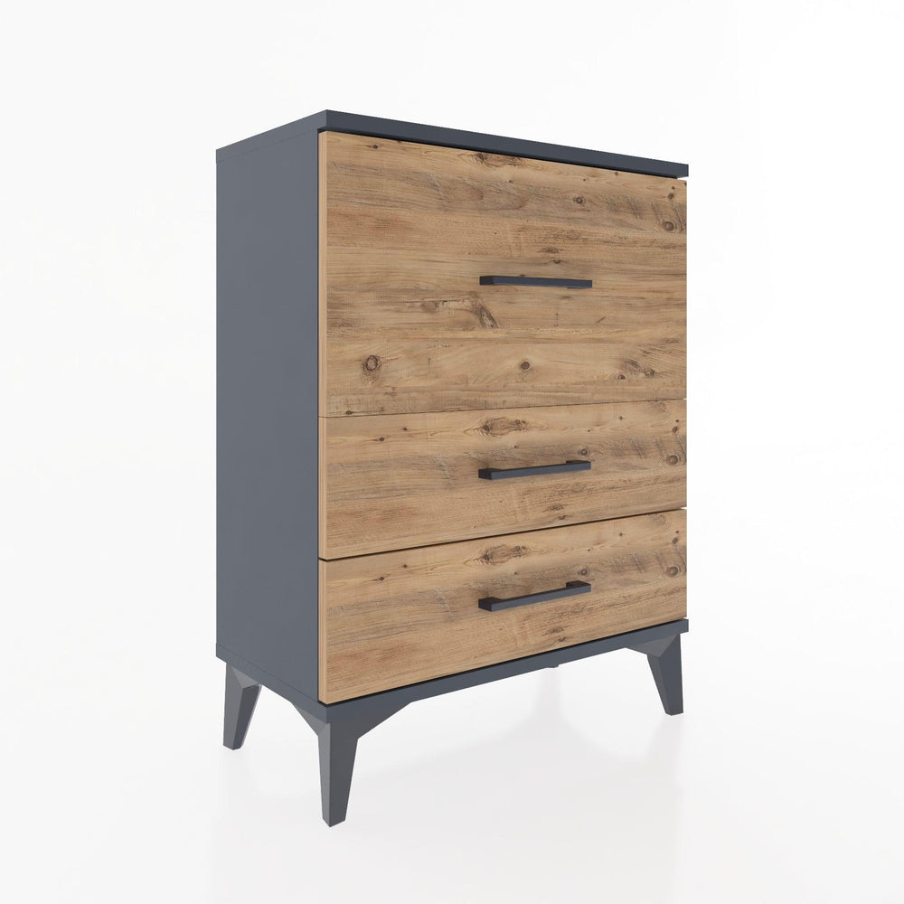 Woodntry Modular Nightstand Anthracite 60x30x68 cm Drawer C4-2
