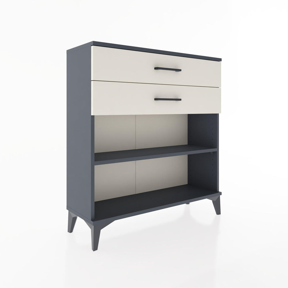 Woodntry Modular Dresser Anthracite 88x30x84 cm with Drawers and Shelves CR4-2