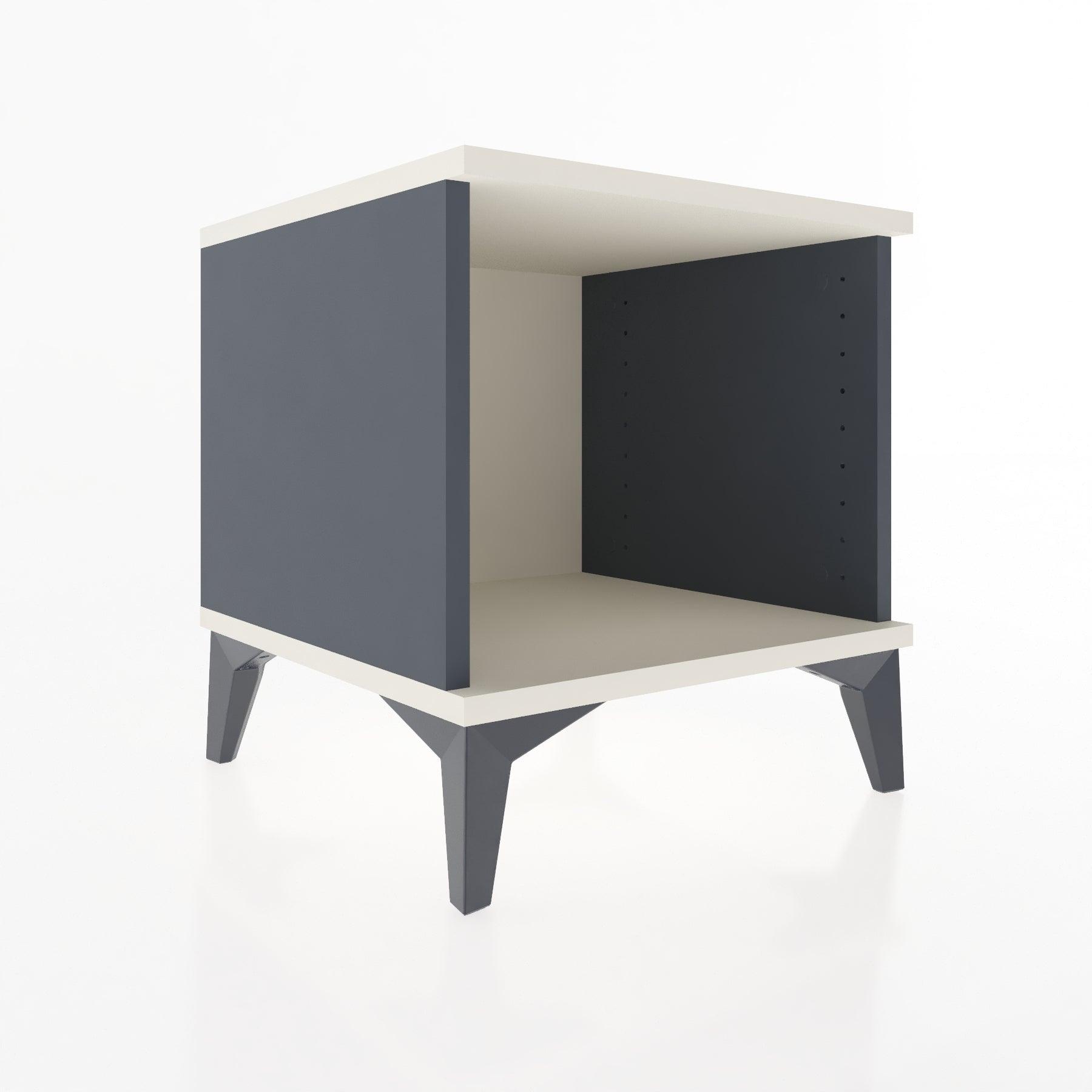 Woodntry Modular Nightstand Anthracite 44x44x36 cm Shelf R4-2