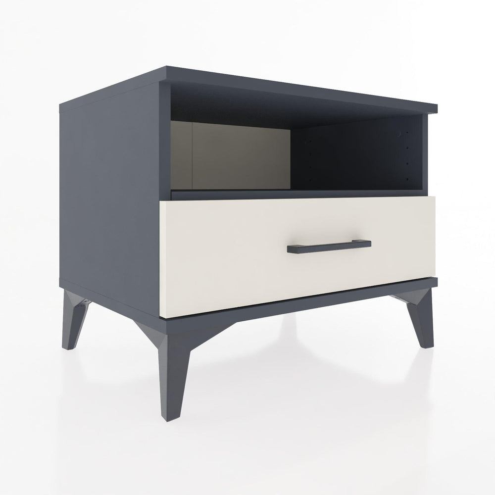 Woodntry Modüler Komodin Antrasit 60x44x68 cm Çekmeceli ve Raflı CR4-2