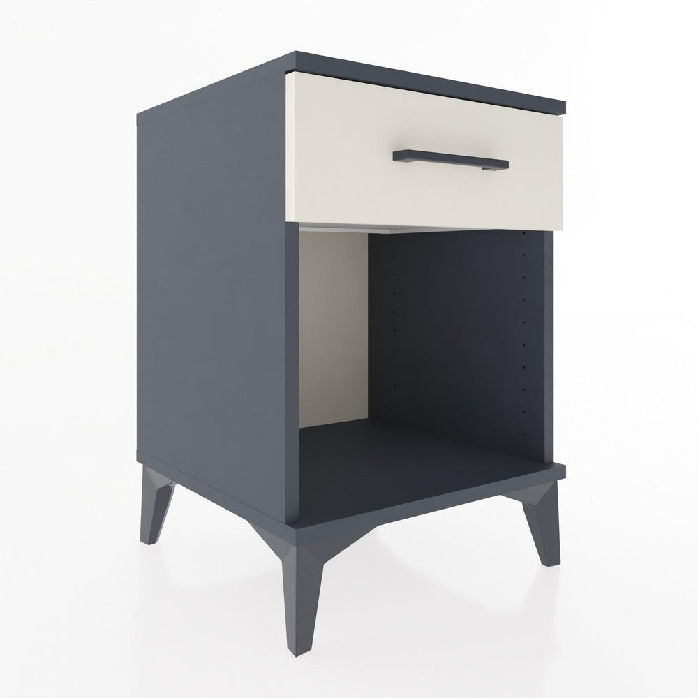 Woodntry Modular Nightstand Anthracite 44x44x52 cm with Drawers and Shelves CR4-2