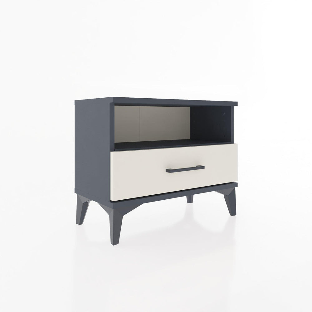 Woodntry Modular Nightstand Anthracite 60x30x36 cm with Drawers and Shelves CR4-2