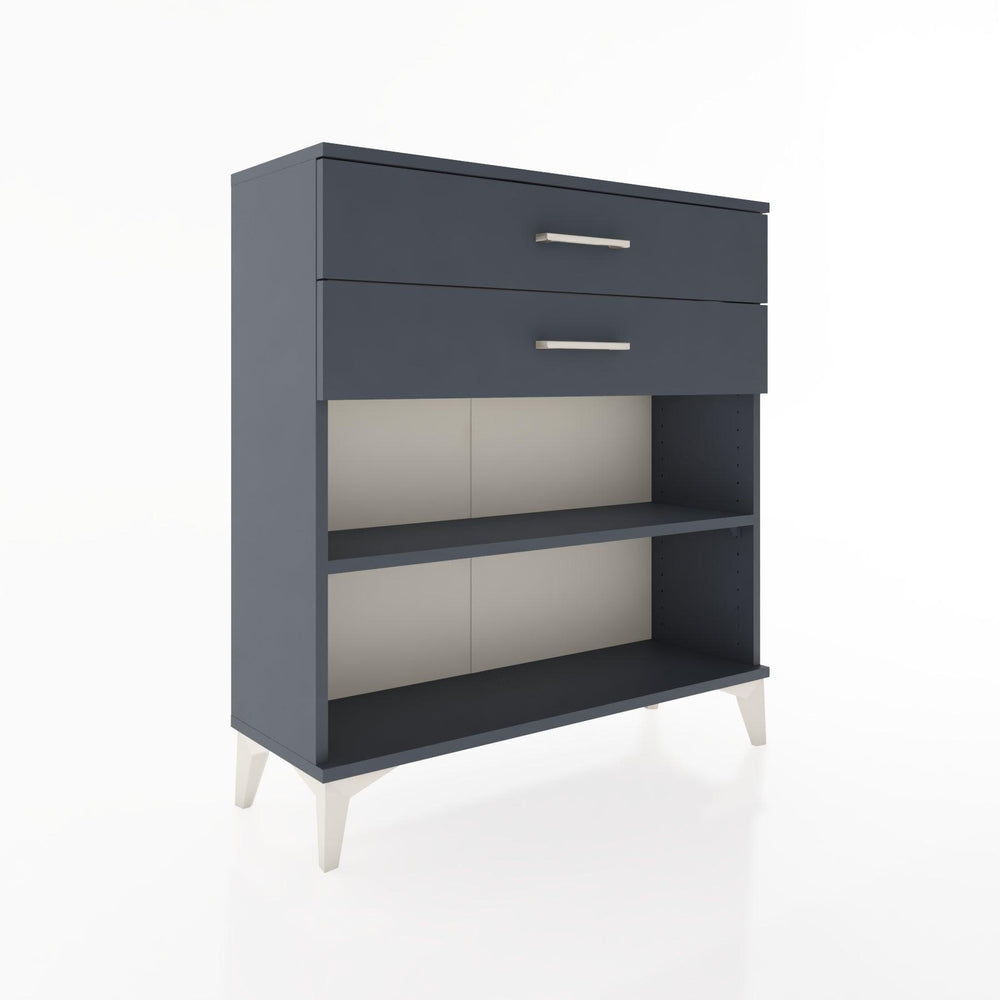 Woodntry Modular Dresser Anthracite 88x30x84 cm with Drawers and Shelves CR4-2