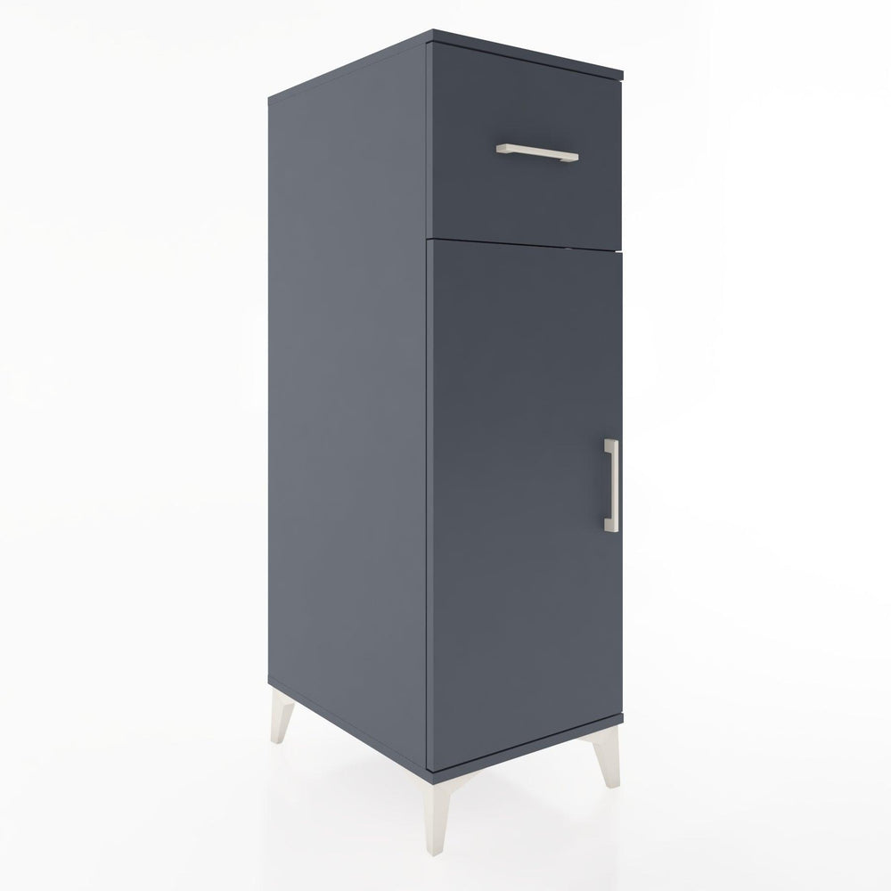 Woodntry Modular Cabinet Anthracite 44x30x122 cm with Doors and Drawers KC4-2