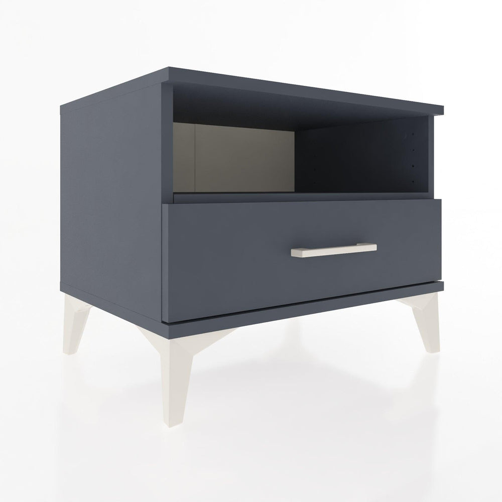 Woodntry Modüler Komodin Antrasit 60x44x68 cm Çekmeceli ve Raflı CR4-2