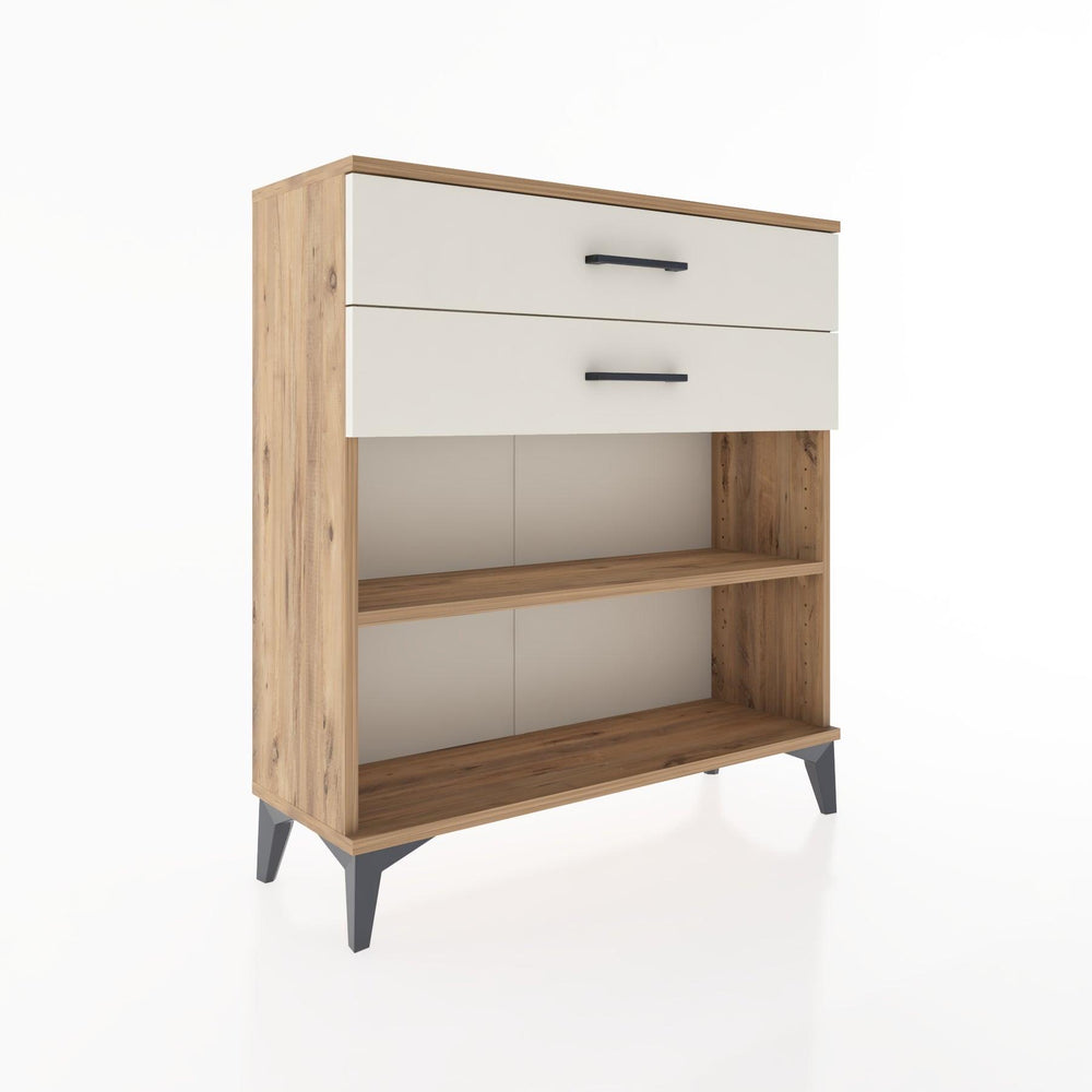 Woodntry Modular Dresser Pine 88x30x84 cm with Drawers and Shelves CR4-3