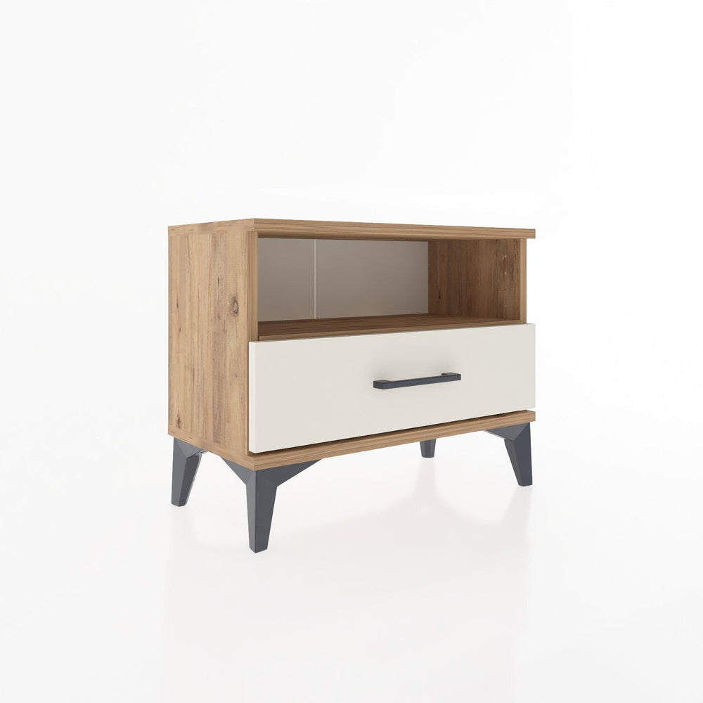 Woodntry Modular Nightstand Pine 60x30x36 cm with Drawers and Shelves CR4-3
