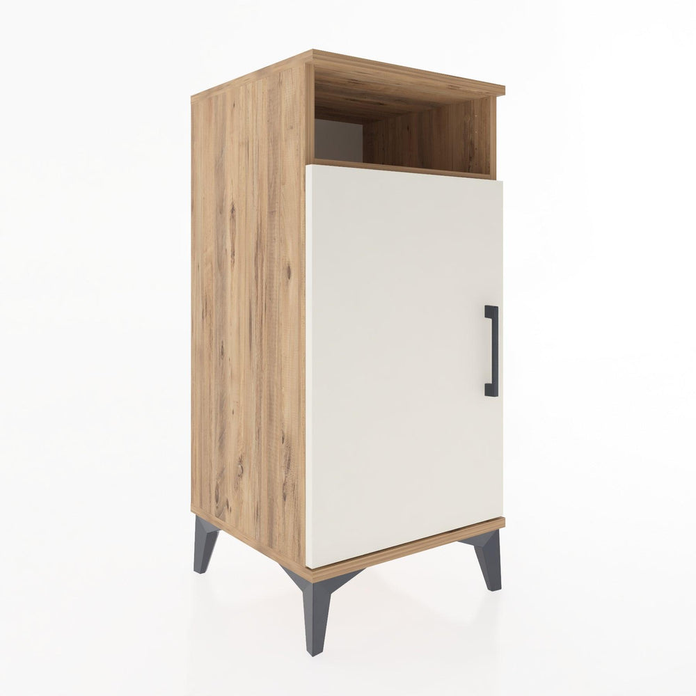 Woodntry Modular Nightstand Pine 44x44x84 cm with Cover and Shelf KR26-3