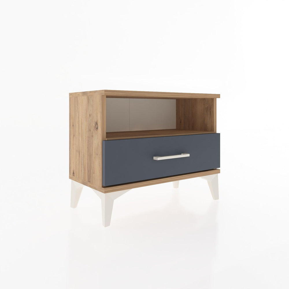 Woodntry Modular Nightstand Pine 60x30x36 cm with Drawers and Shelves CR4-3