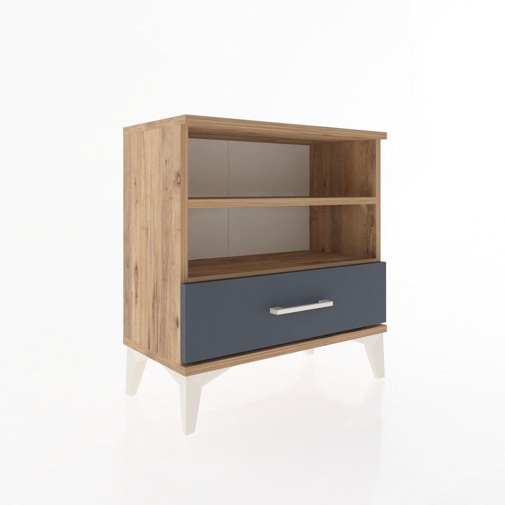 Woodntry Modular Nightstand Pine 60x30x52 cm with Drawers and Shelves CR4-3