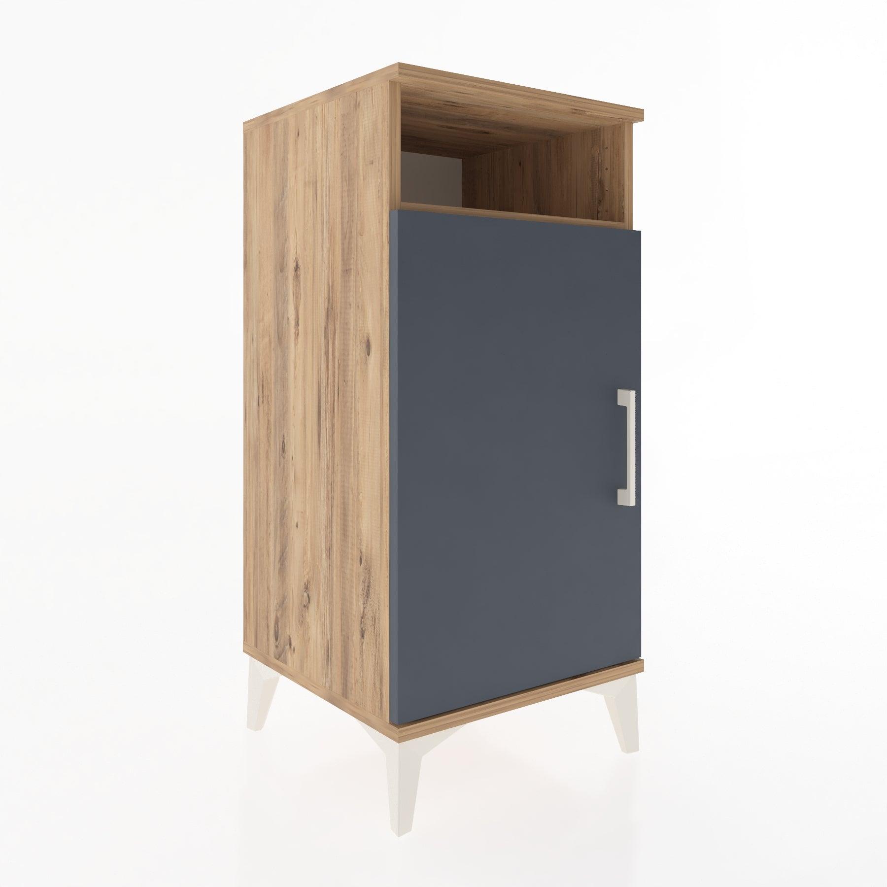 Woodntry Modular Nightstand Pine 44x44x84 cm with Cover and Shelf KR26-3