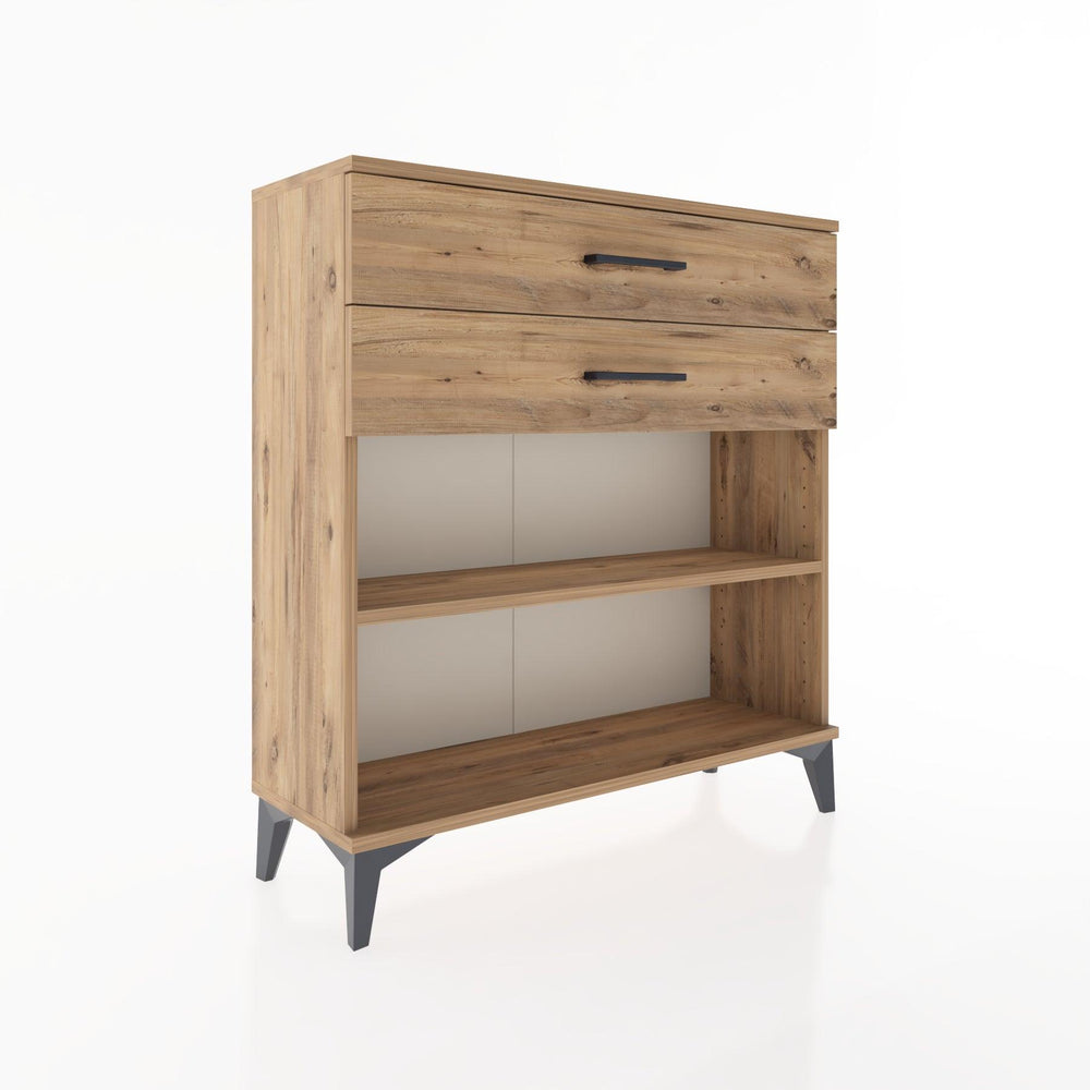 Woodntry Modular Dresser Pine 88x30x84 cm with Drawers and Shelves CR4-3