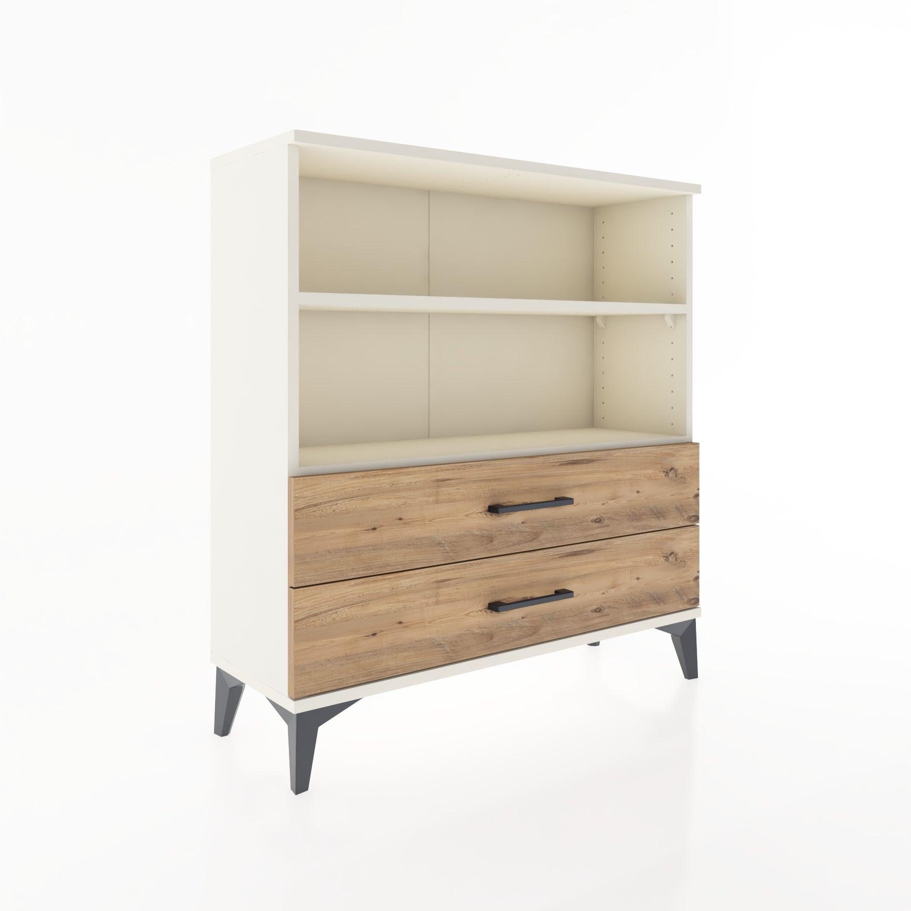 Woodntry Modular Dresser Moonstone 88x30x84 cm with Drawers and Shelves CR5-1