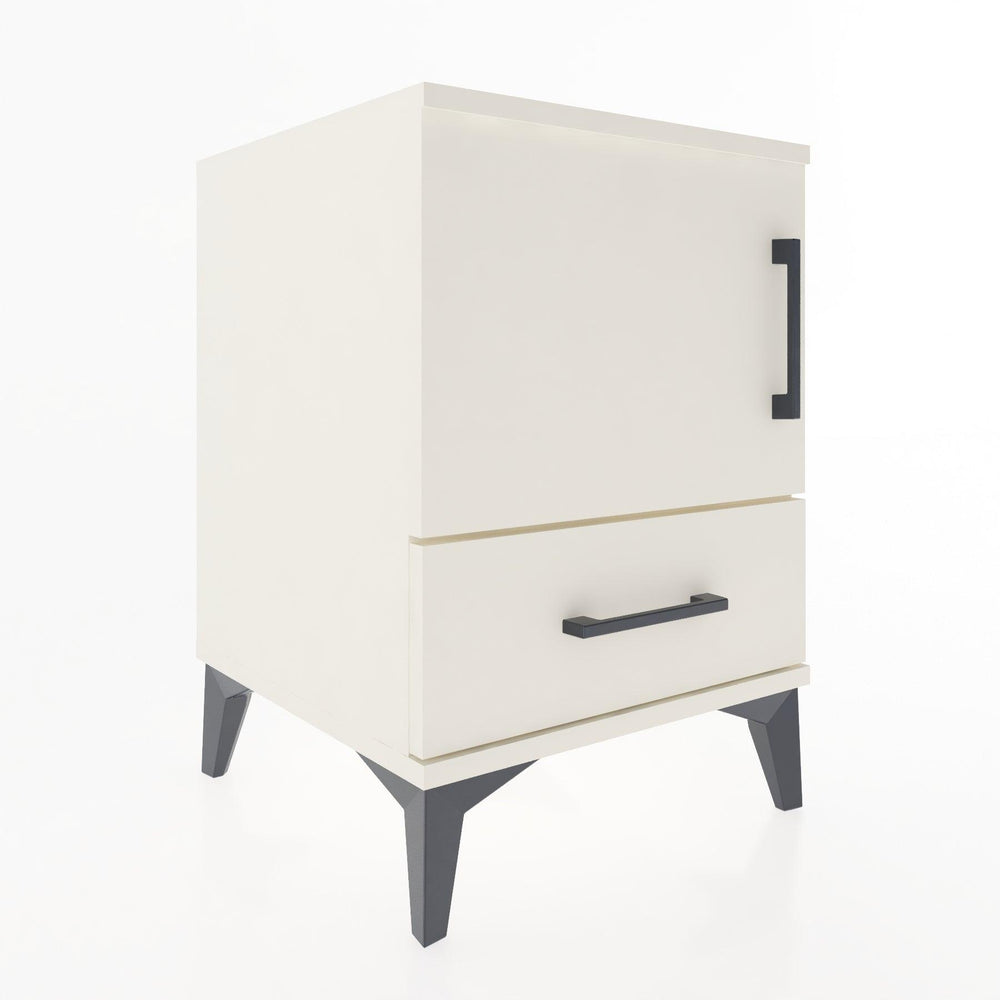 Woodntry Modular Nightstand Moonstone 44x44x52 cm with Cover and Drawer KC5-1