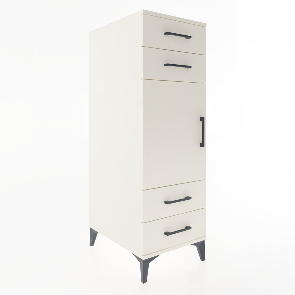 Woodntry Modüler Dolap Aytaşı 44x59x122 cm Kapaklı ve Çekmeceli KC55-1