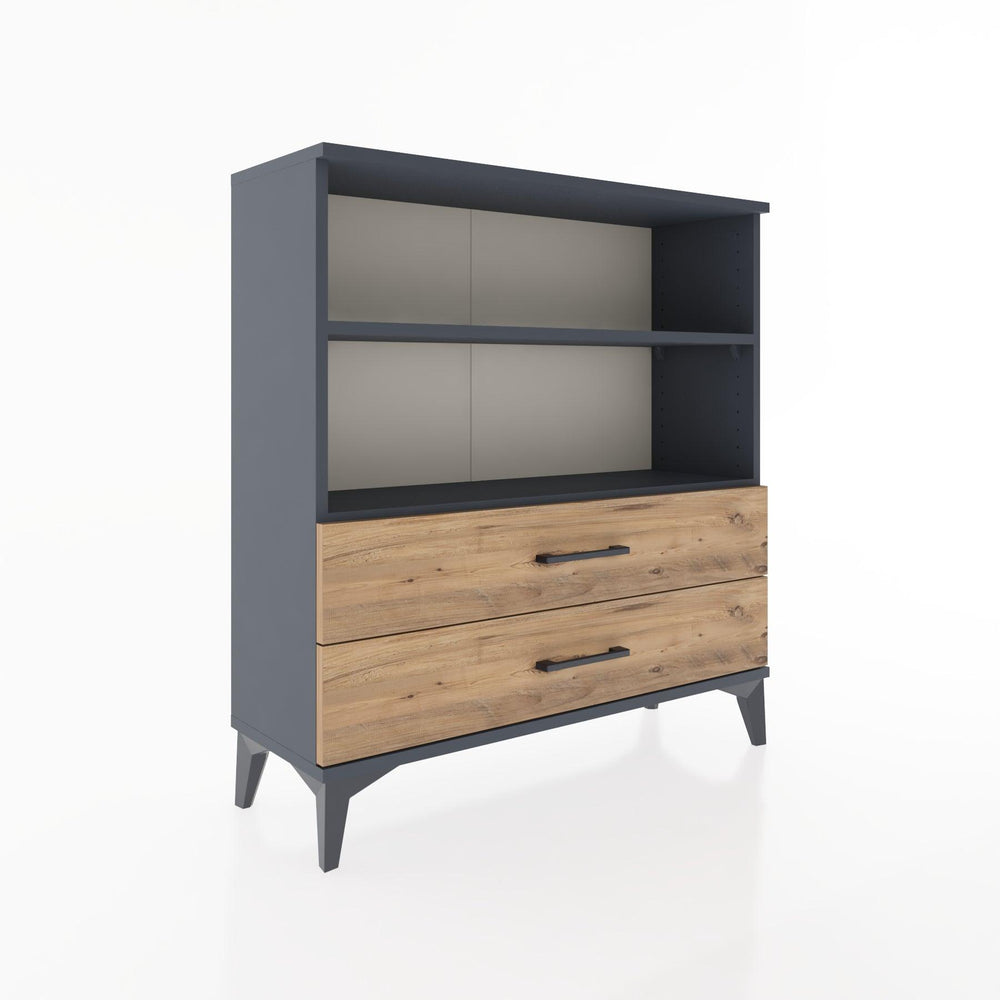 Woodntry Modular Dresser Anthracite 88x30x84 cm with Drawers and Shelves CR5-2