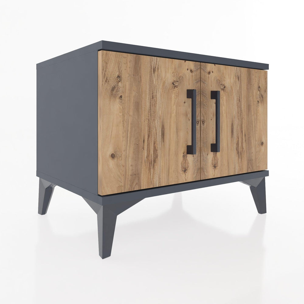 Woodntry Modular Nightstand Anthracite 60x44x68 cm Lidded K5-2