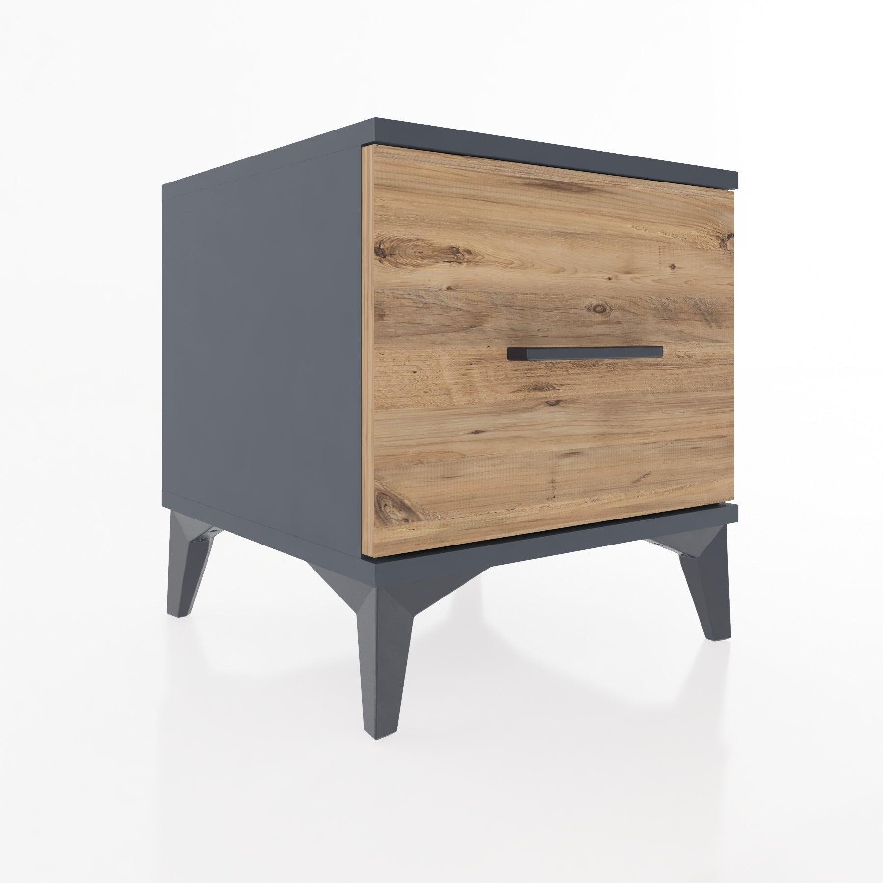 Woodntry Modular Nightstand Anthracite 44x44x36 cm Drawer C5-2