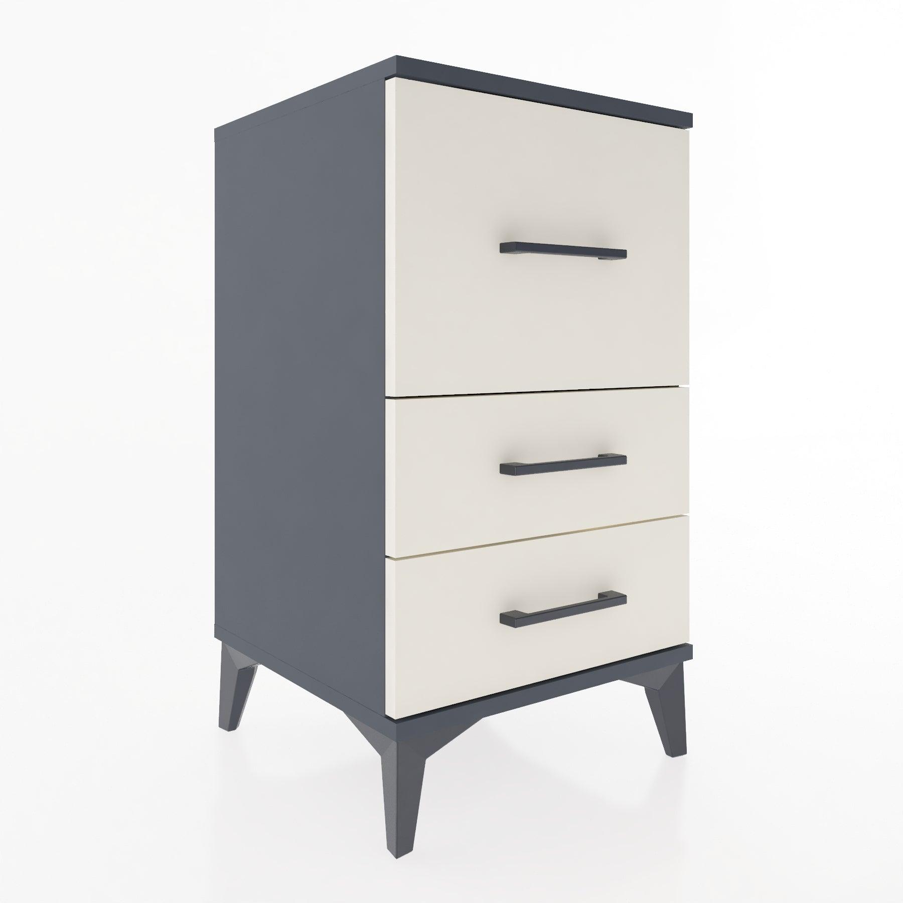 Woodntry Modular Nightstand Anthracite 44x44x68 cm Drawer C5-2