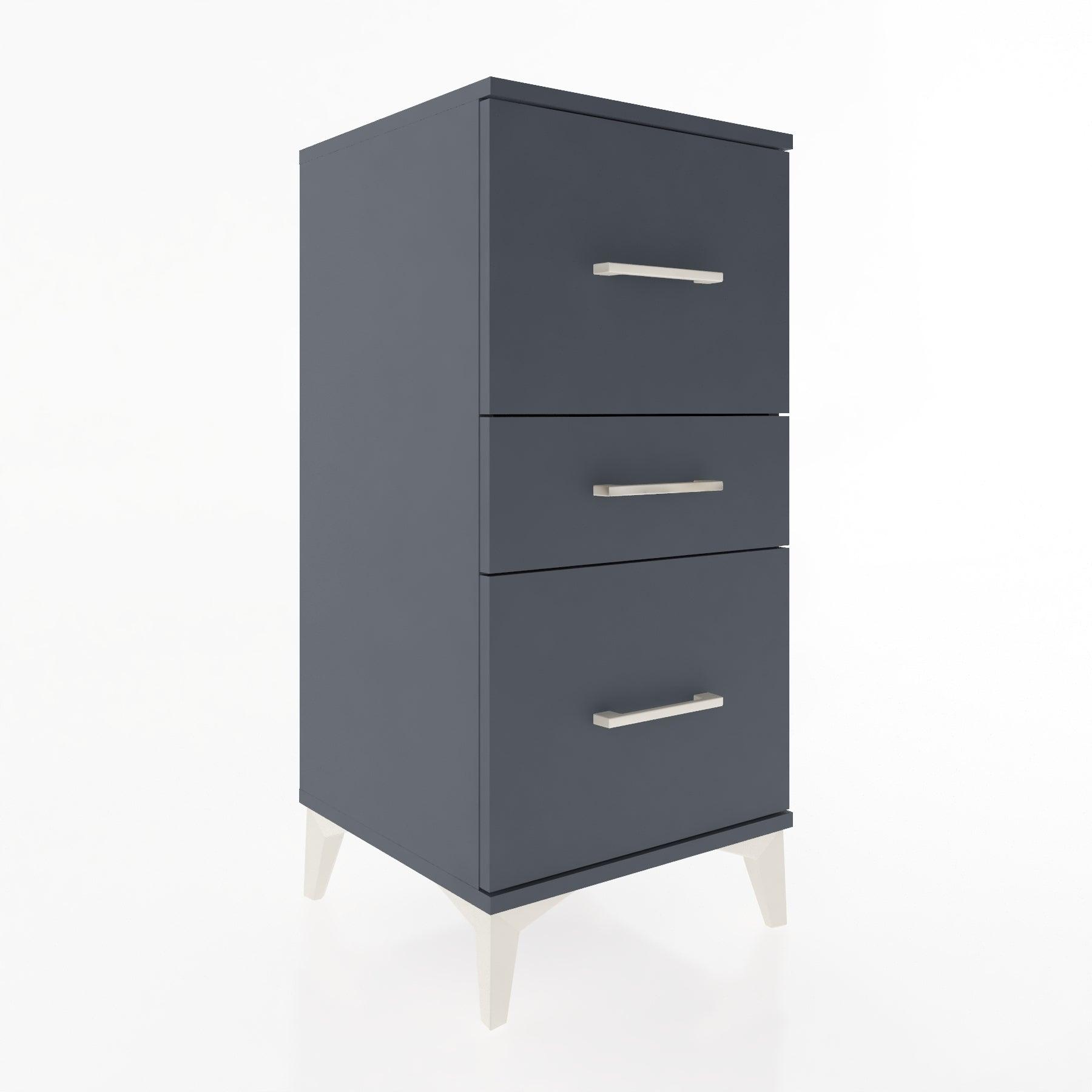 Woodntry Modular Nightstand Anthracite 44x44x84 cm Drawer C5-2