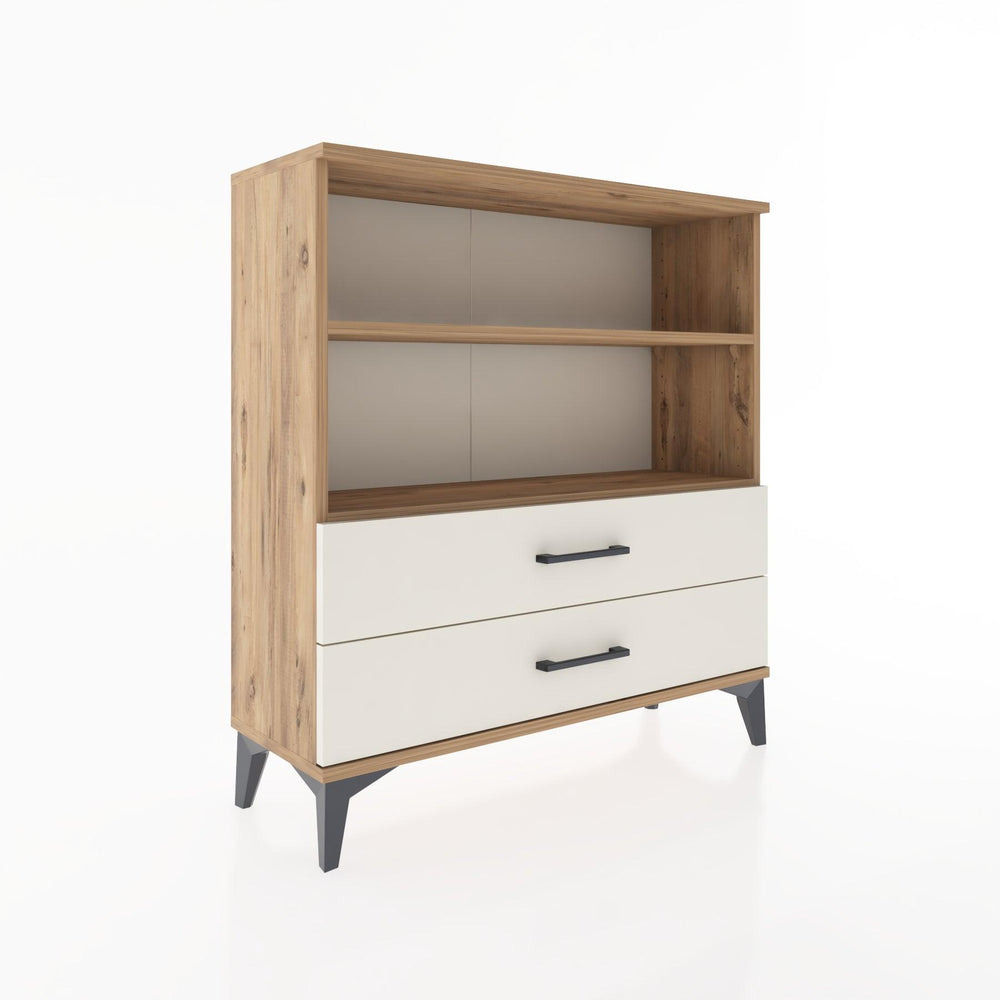 Woodntry Modular Dresser Pine 88x30x84 cm with Drawers and Shelves CR5-3