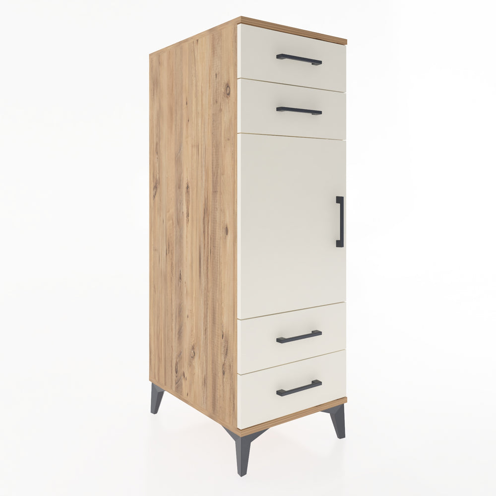Woodntry Modular Cabinet Pine 44x59x122 cm with Doors and Drawers KC55-3
