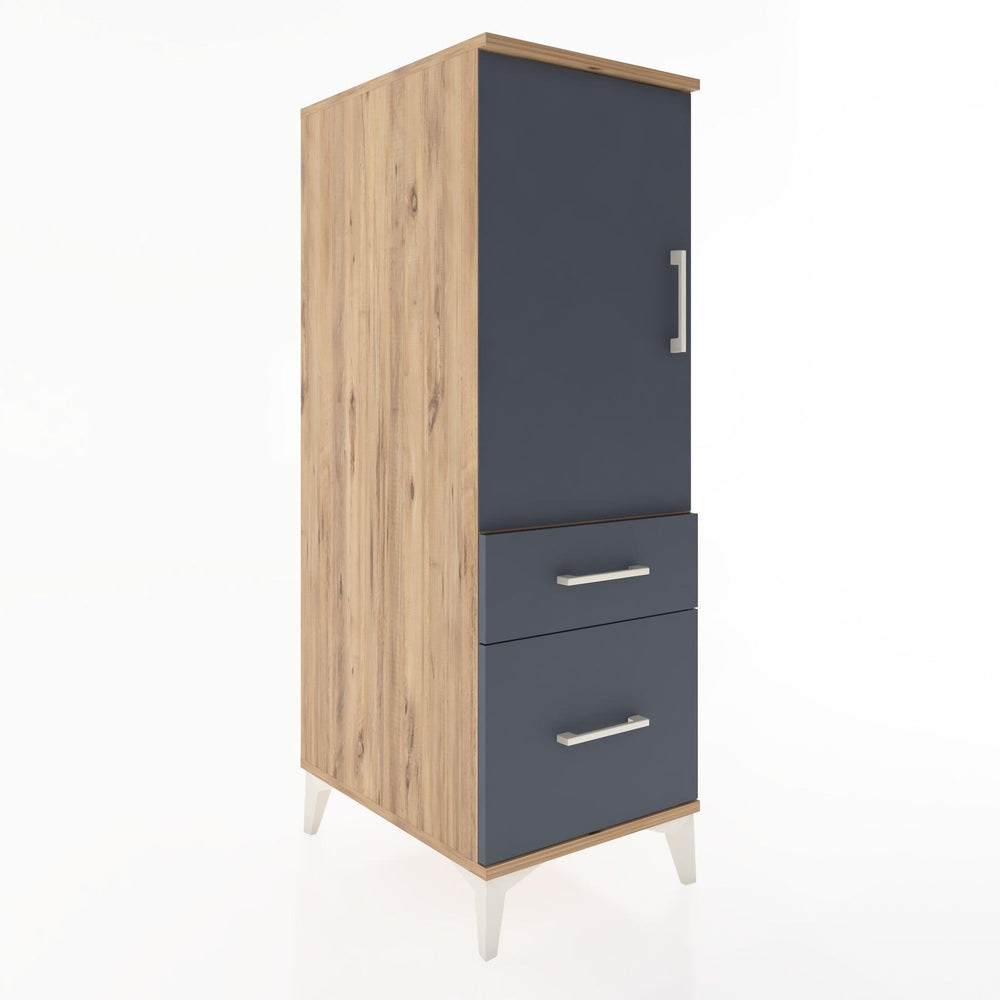 Woodntry Modular Cabinet Pine 44x30x122 cm with Doors and Drawers KC5-3