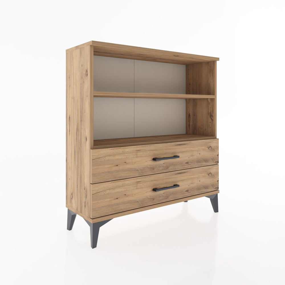 Woodntry Modular Dresser Pine 88x30x84 cm with Drawers and Shelves CR5-3