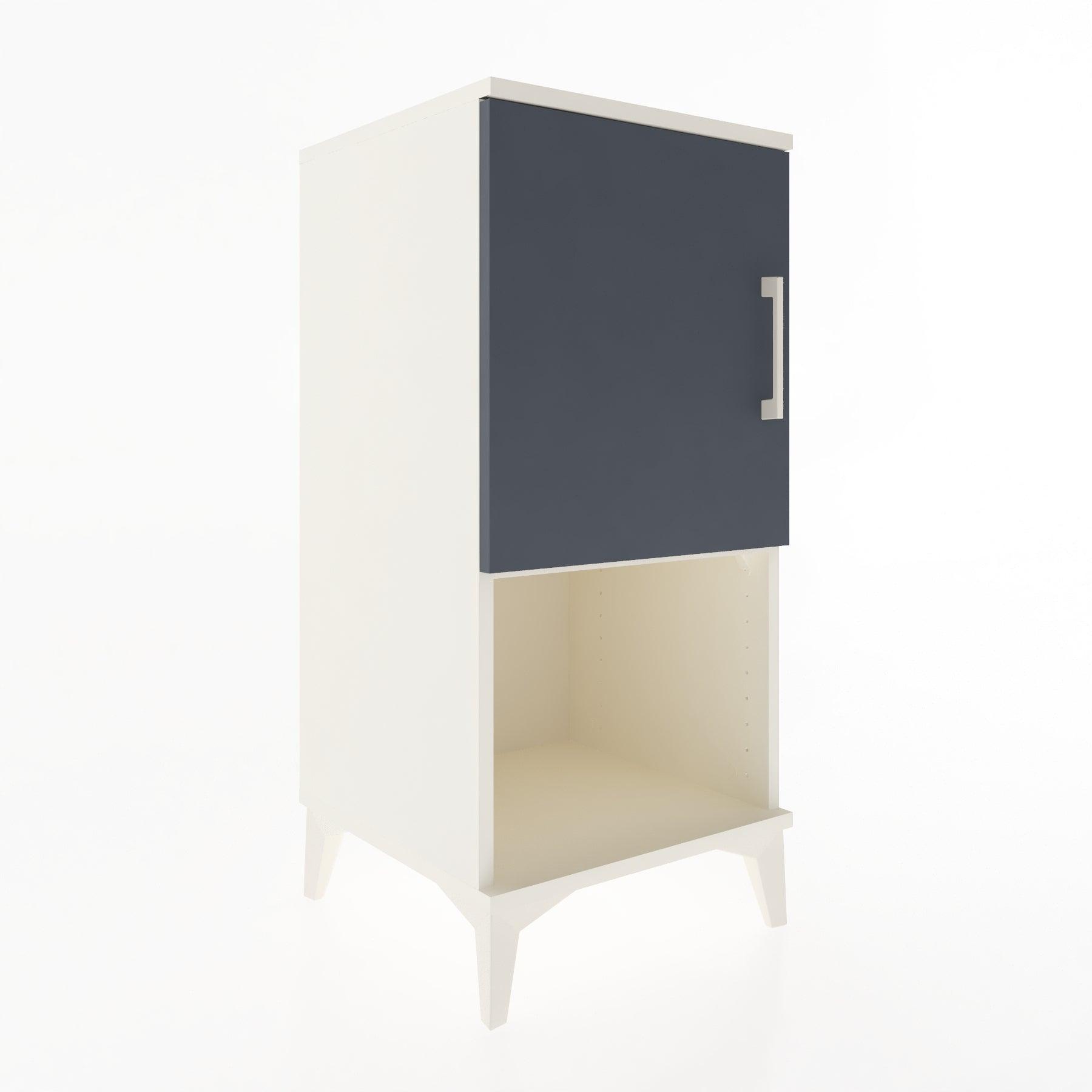 Woodntry Modular Nightstand Moonstone 44x44x84 cm with Cover and Shelf KR28-1