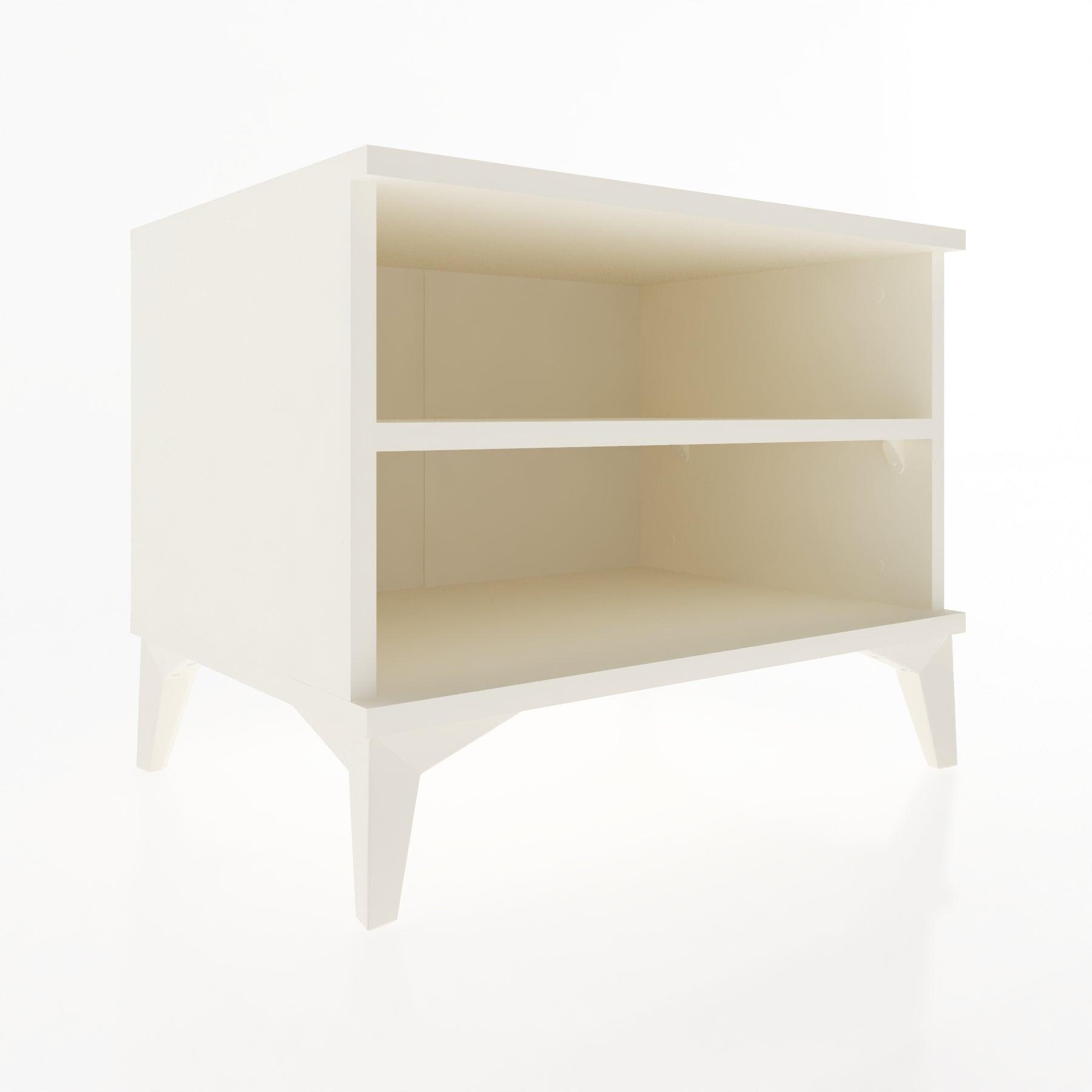 Woodntry Modular Nightstand Moonstone 60x44x68 cm with Shelf R6-1