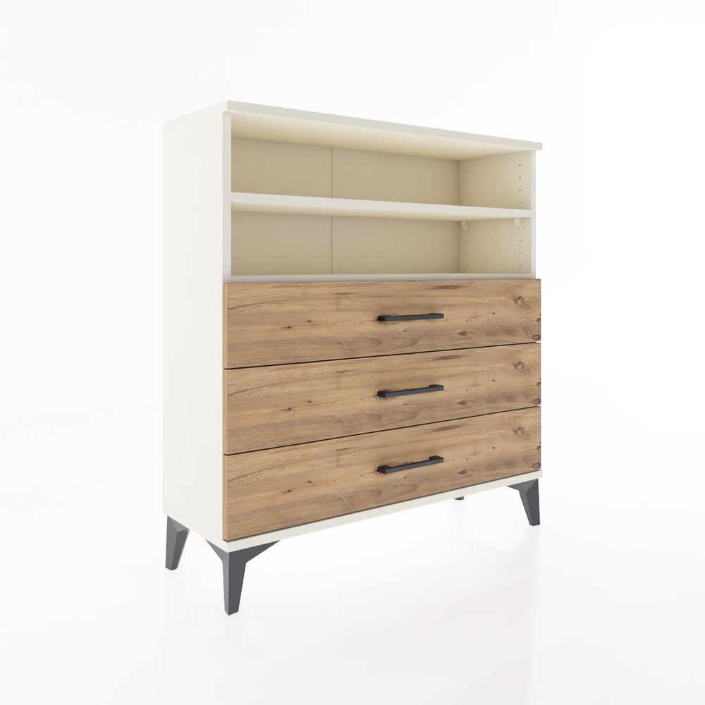 Woodntry Modüler Şifonyer Aytaşı 88x30x84 cm Çekmeceli ve Raflı CR6-1