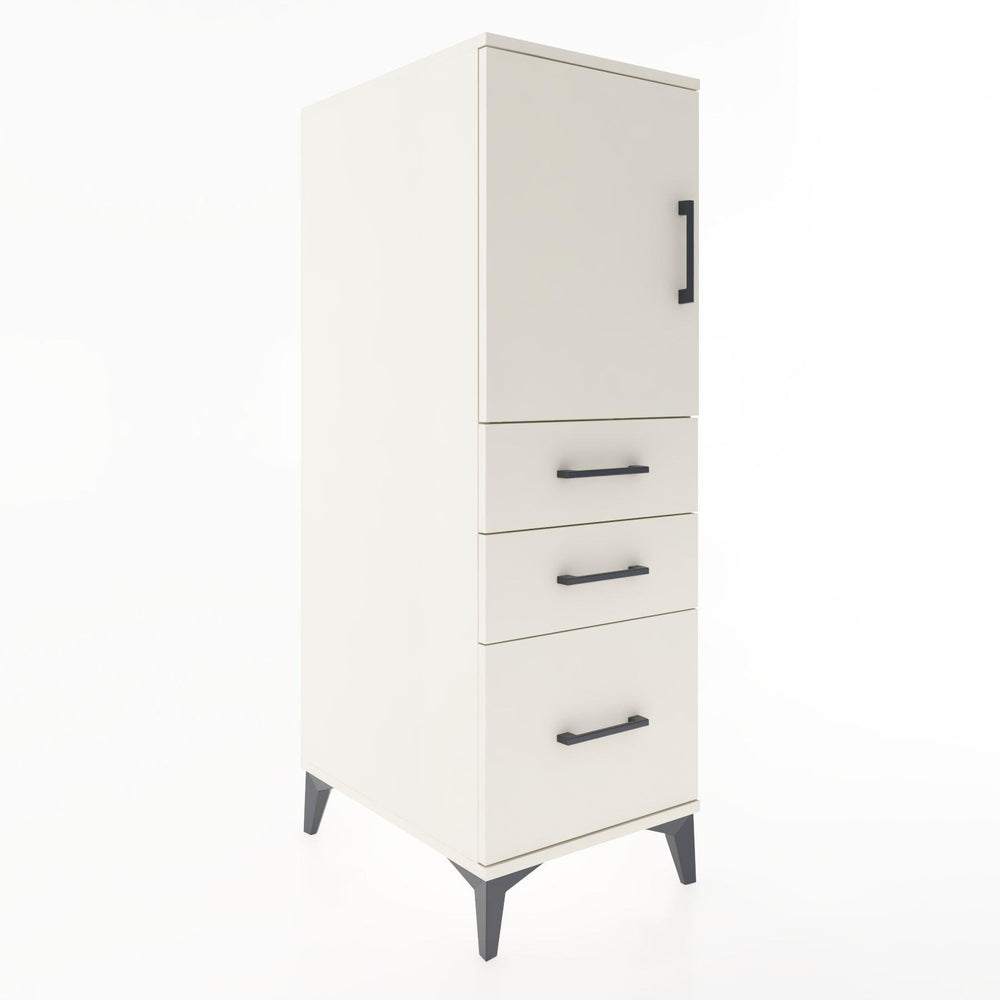 Woodntry Modüler Dolap Aytaşı 44x59x122 cm Kapaklı ve Çekmeceli KC6-1