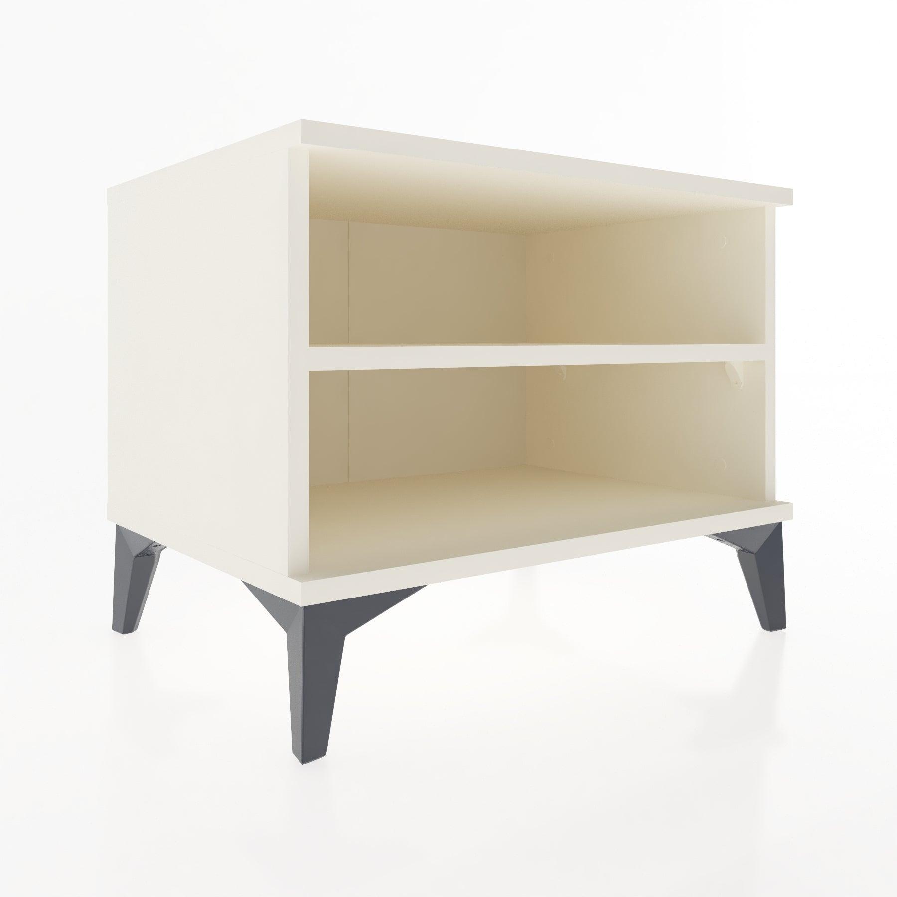 Woodntry Modular Nightstand Moonstone 60x44x68 cm with Shelf R6-1